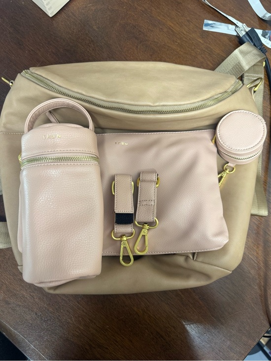 Fawn Design Handbags - Fawn Design Diaper bag+stroller straps
Bottle bag+Paci bag+ zipper pouch with